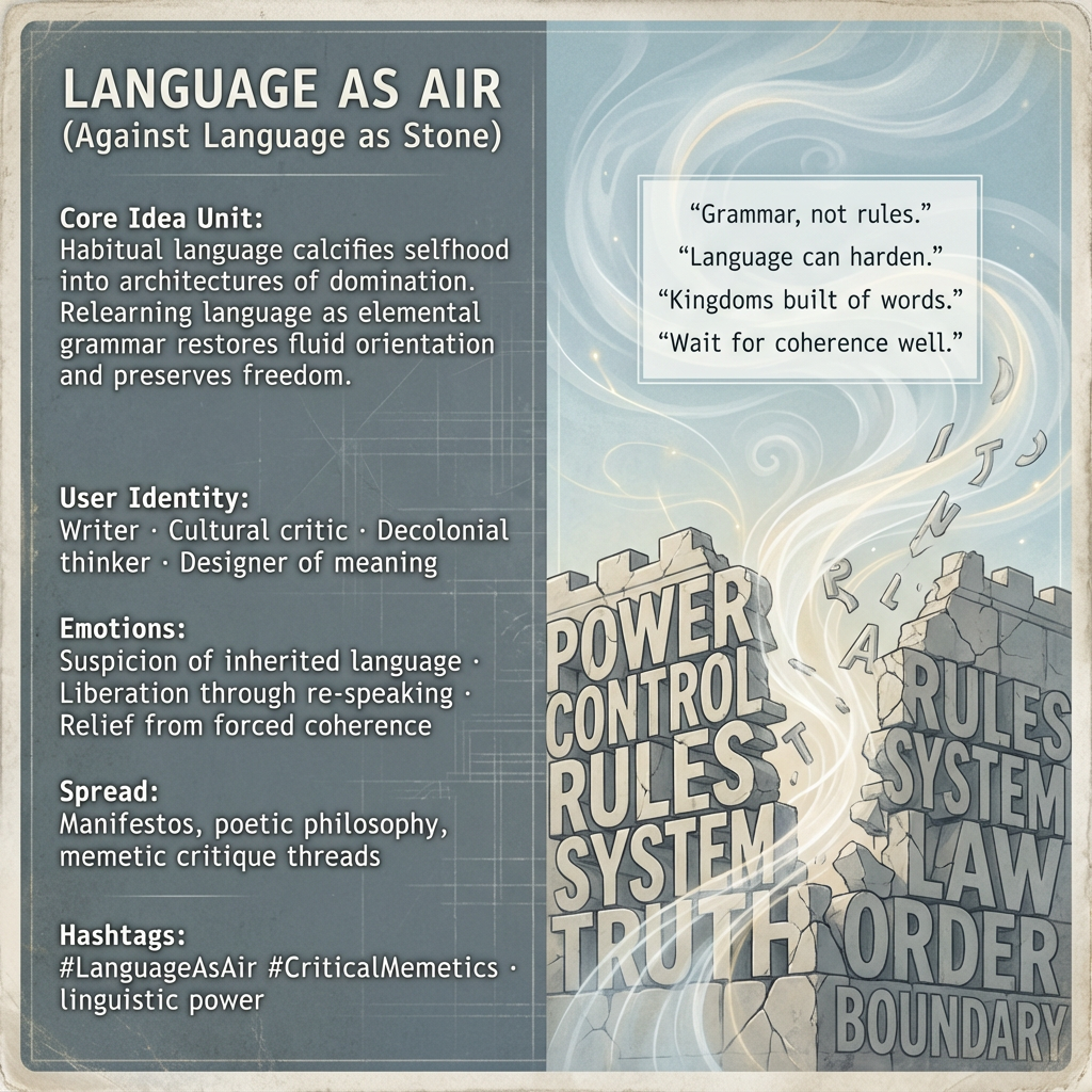 Reimagining Language - From